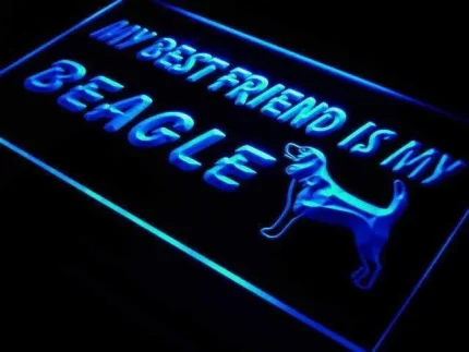 Best Friend Beagle LED Light Sign