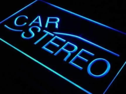 Auto Body Shop Car Stereo Audio LED Light Sign