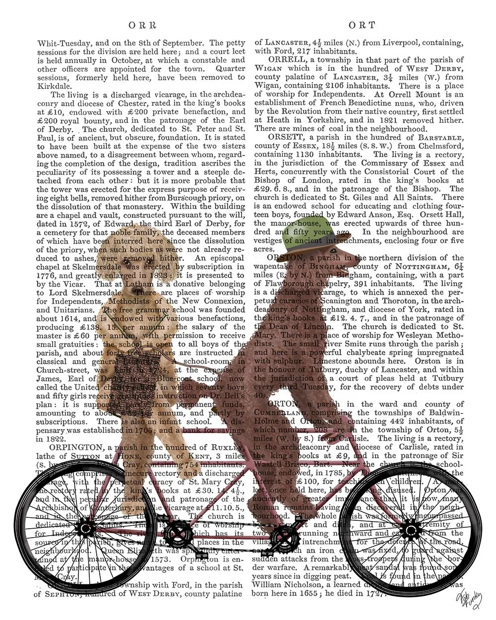 1kPoodle-Tandem-Book-Print-Dog-Art-Print-Wall-Art