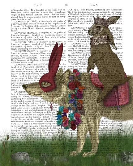 Arrival of the Hare King, Book Print, Art Print, Wall Art