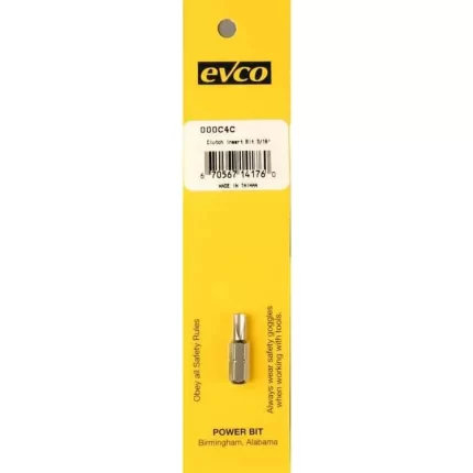 Insert Bit w/Hex Shank 3/16 Clutch (E)