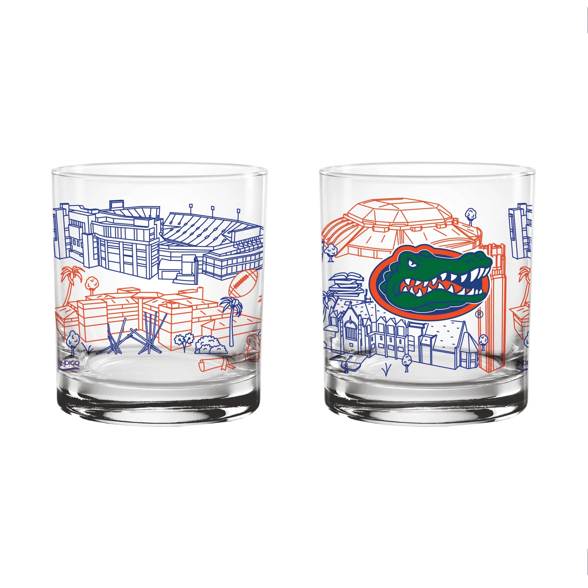 1oSet-of-2-Florida-Gators-Campus-Line-Art-14oz-Rocks-Glasses