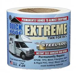 CoFair Product T-UBE425 Quick Roof™ Extreme Roof Repair Tape 4" x 25 Foot Roll - Tan