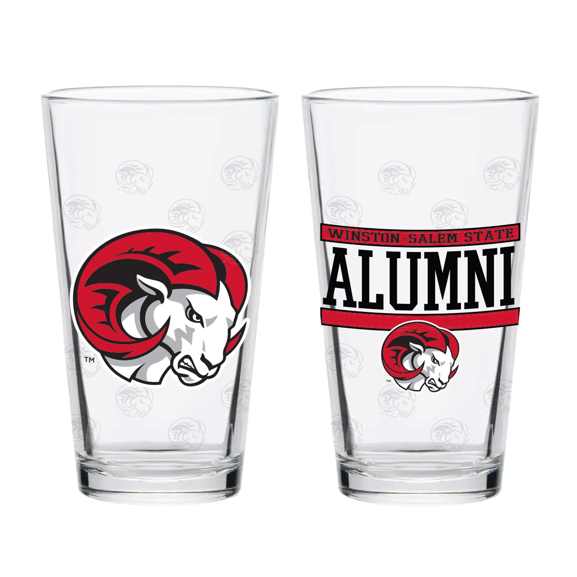 1pSet-of-2-Winston-Salem-Rams-16oz-XD-Alumni-Pints