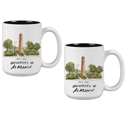 15oz Alabama Crimson Tide Laura Wilcox University Collection 2-Pack Mug Set
