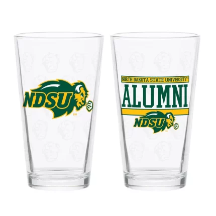 Set of 2 North Dakota State Bisons 16oz Alumni Pints
