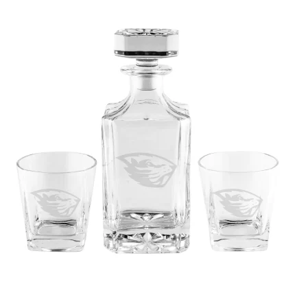 Oregon State Beavers 3-piece Decanter Set