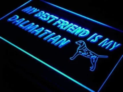 Best Friend Dalmatian LED Light Sign