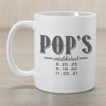 Established Ceramic Mug - Custom Established Year Coffee Mug