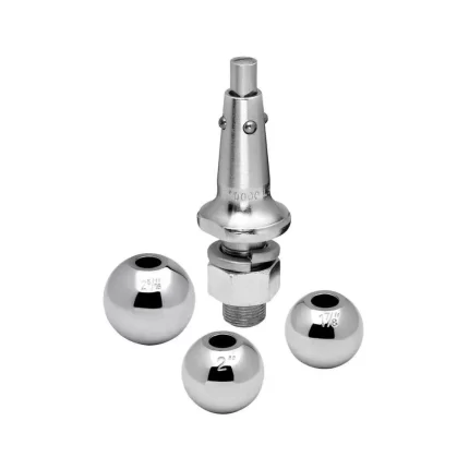 Interchangeable Hitch Ball w/ 1" Shank - 1-7/8", 2", 2-5/16" Balls
