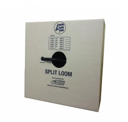 1/2" Polyethylene Split Wire Loom, 200 Feet