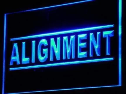 Auto Wheel Alignment Services LED Light Sign