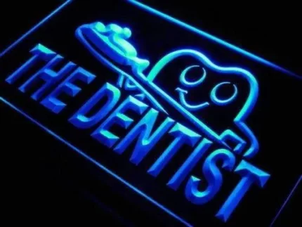 Dentist Toothbrush LED Light Sign