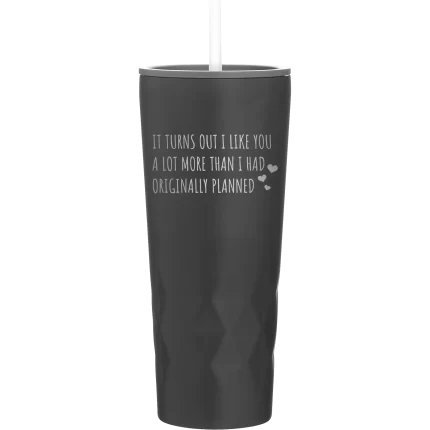 Personalized It Turns Out I Like You A Lot More Than I Had Originally Planned 20.9 oz Tumbler - Black