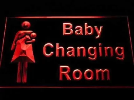 Baby Changing Room LED Light Sign