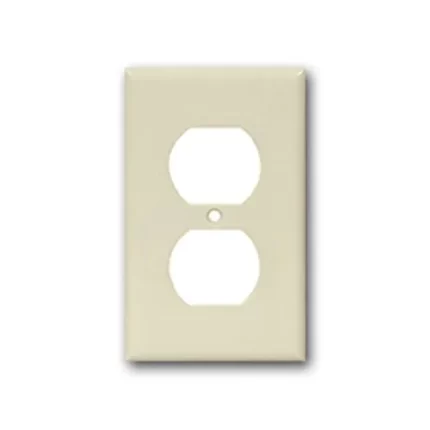 Eatons Cooper Duplex Plate - White