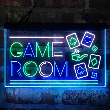 Game Room Poker Cigar Deluxe App-Enabled 3-Color LED Light Sign