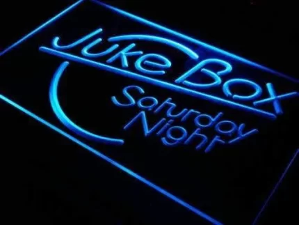 Juke Box Saturday Night LED Light Sign