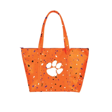 Clemson Tigers Terrazzo Weekender Tote Bag