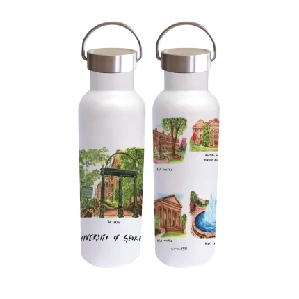 Georgia Bulldogs 26oz Voda Bottle by Laura Wilcox