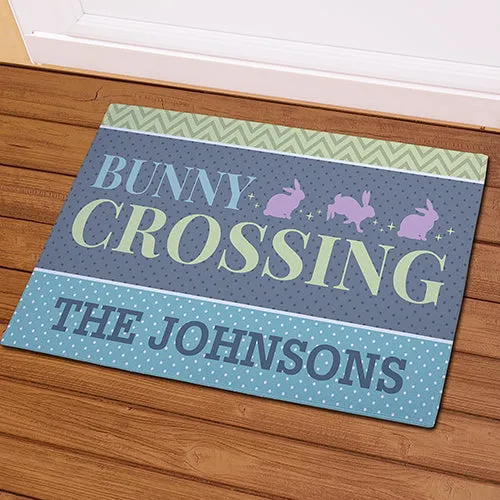2eBunny-Crossing-Personalized-Doormat-Custom-Holiday-Welcome-Mat