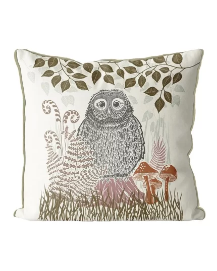 Country Lane Owl 2 Cushion / Throw Pillow