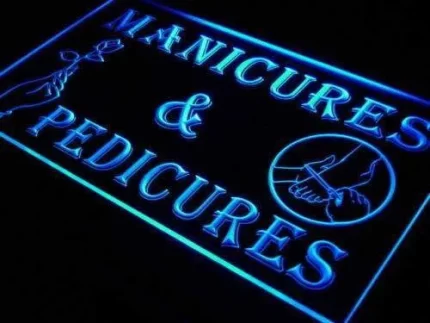 Manicures Pedicures LED Light Sign