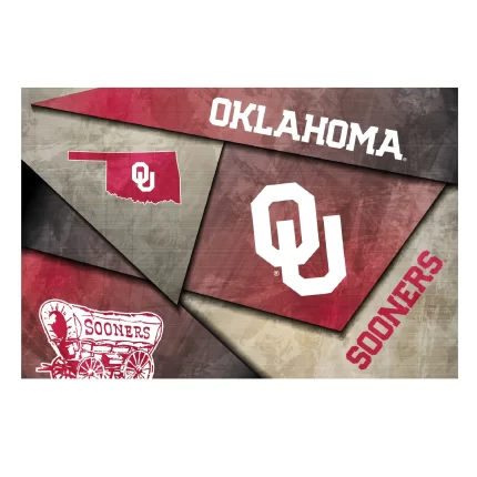 Oklahoma Sooners Mosaic Poster 12" x 18"