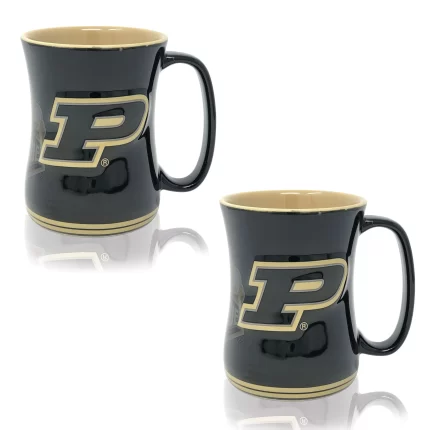 Set of 2 | 16oz Purdue Boilermakers Barista Mugs