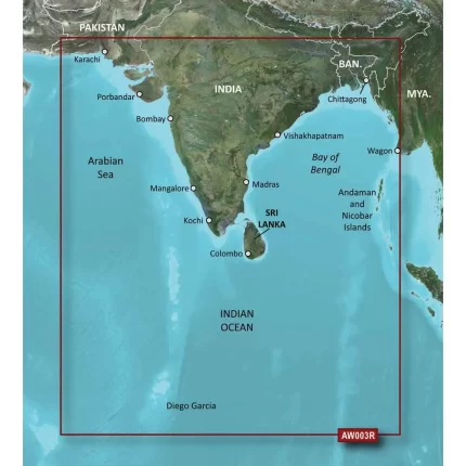 BlueChart g2 HD - HXAW003R - Indian Subcontinent - microSD /SD