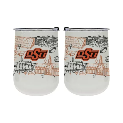 Oklahoma State Cowboys 18oz Campus Line Art Tumbler