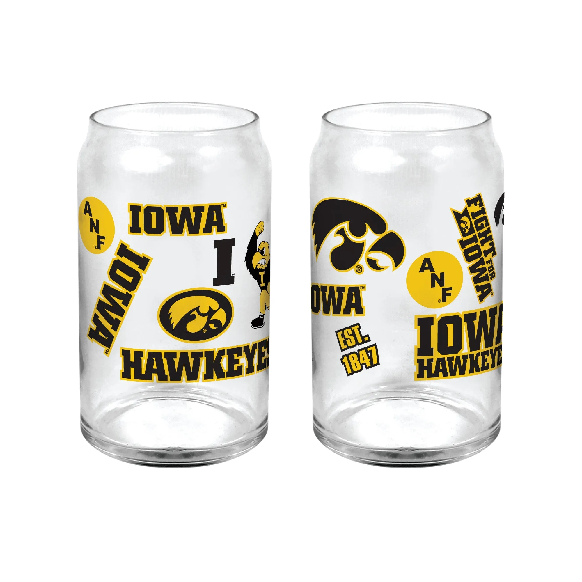 2iSet-of-2-Iowa-Hawkeyes-16oz-Medley-Can-Glasses