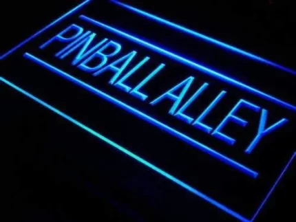 Game Room Arcade Pinball Alley LED Light Sign