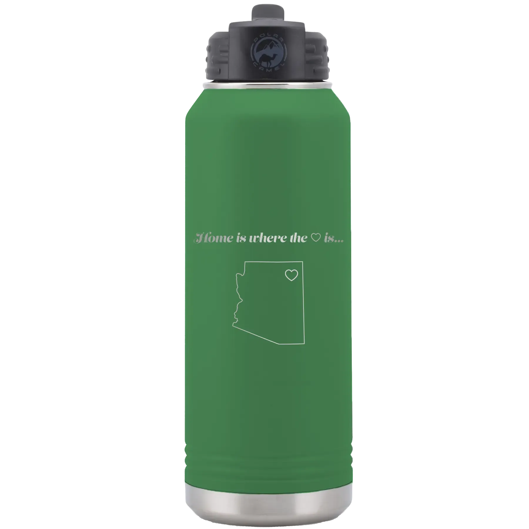 2jPersonalized-Arizona-Heart-32-oz-Water-Bottle-Green