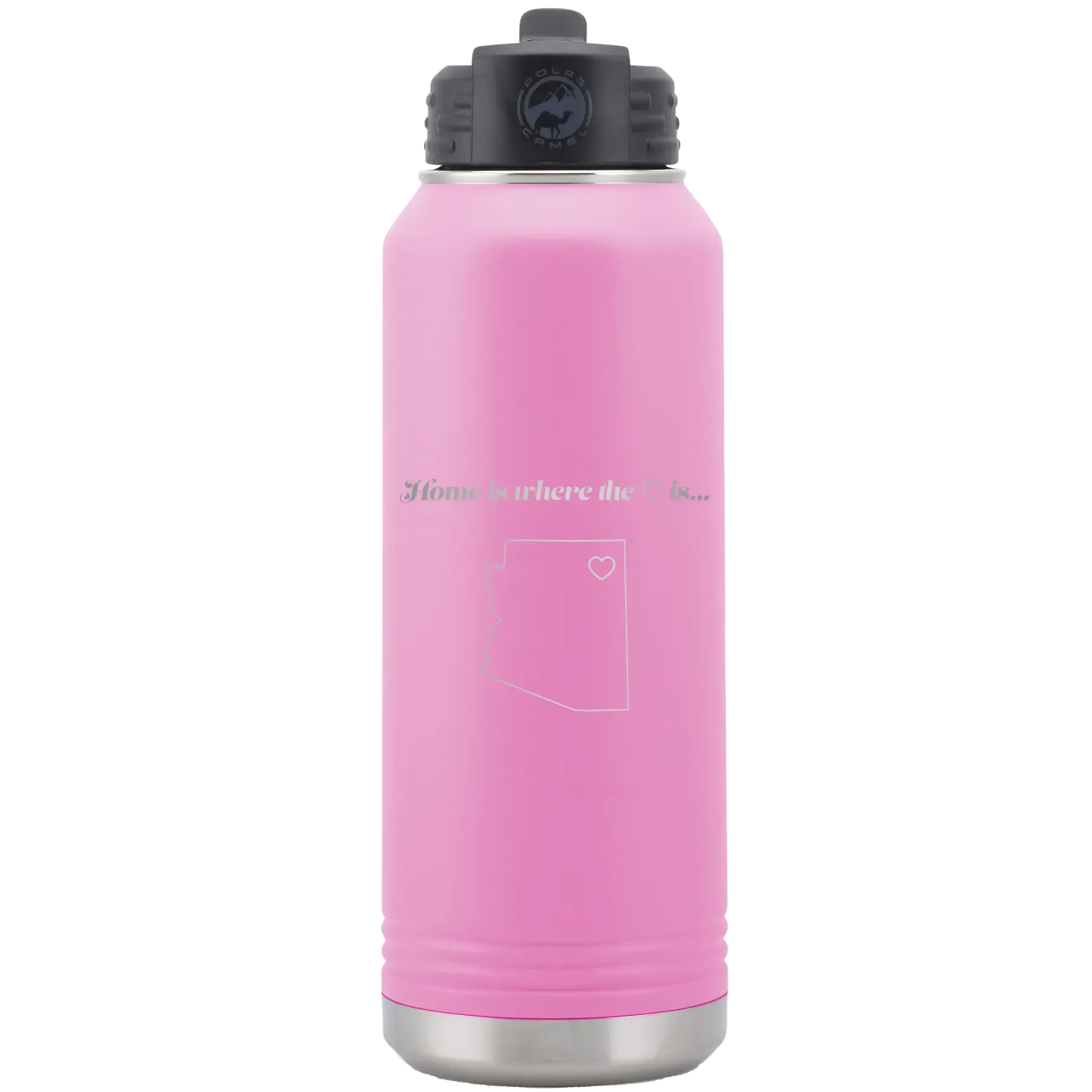 2jPersonalized-Arizona-Heart-32-oz-Water-Bottle-Light-Purple