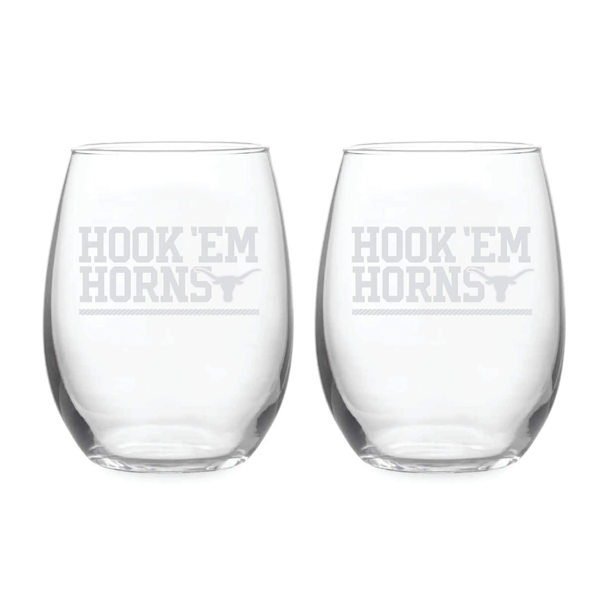2k21oz-Texas-Longhorns-Etched-Slogan-Stemless-2-Pack