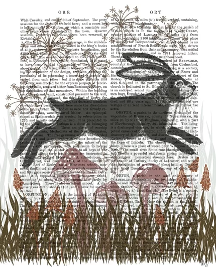 Country Lane Hare 4, Earth, Book Print, Art Print, Wall Art