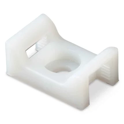 Cable Tie Mount - Natural - 8 Screw - 100 Pieces Per Bag
