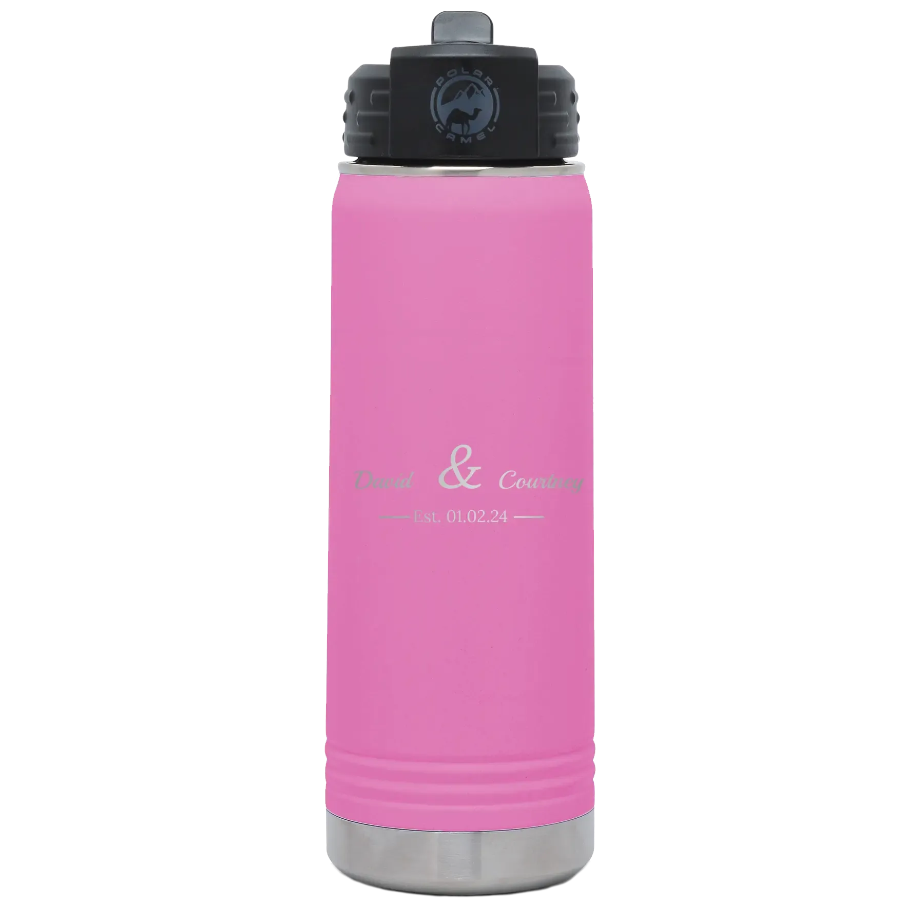 2lPersonalized-2-Lines-Name-Anniversary-20-oz-Water-Bottle-Light-Purple