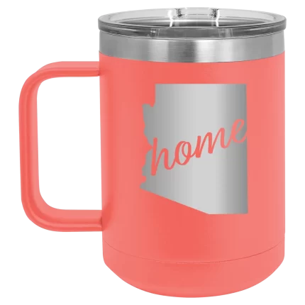 Personalized Arizona Home 15 oz Mug - Coral