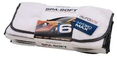 Spa-Soft Microfiber Detailing Towels 6 Pack