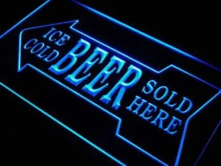 Ice Cold Beer Sold Here LED Light Sign