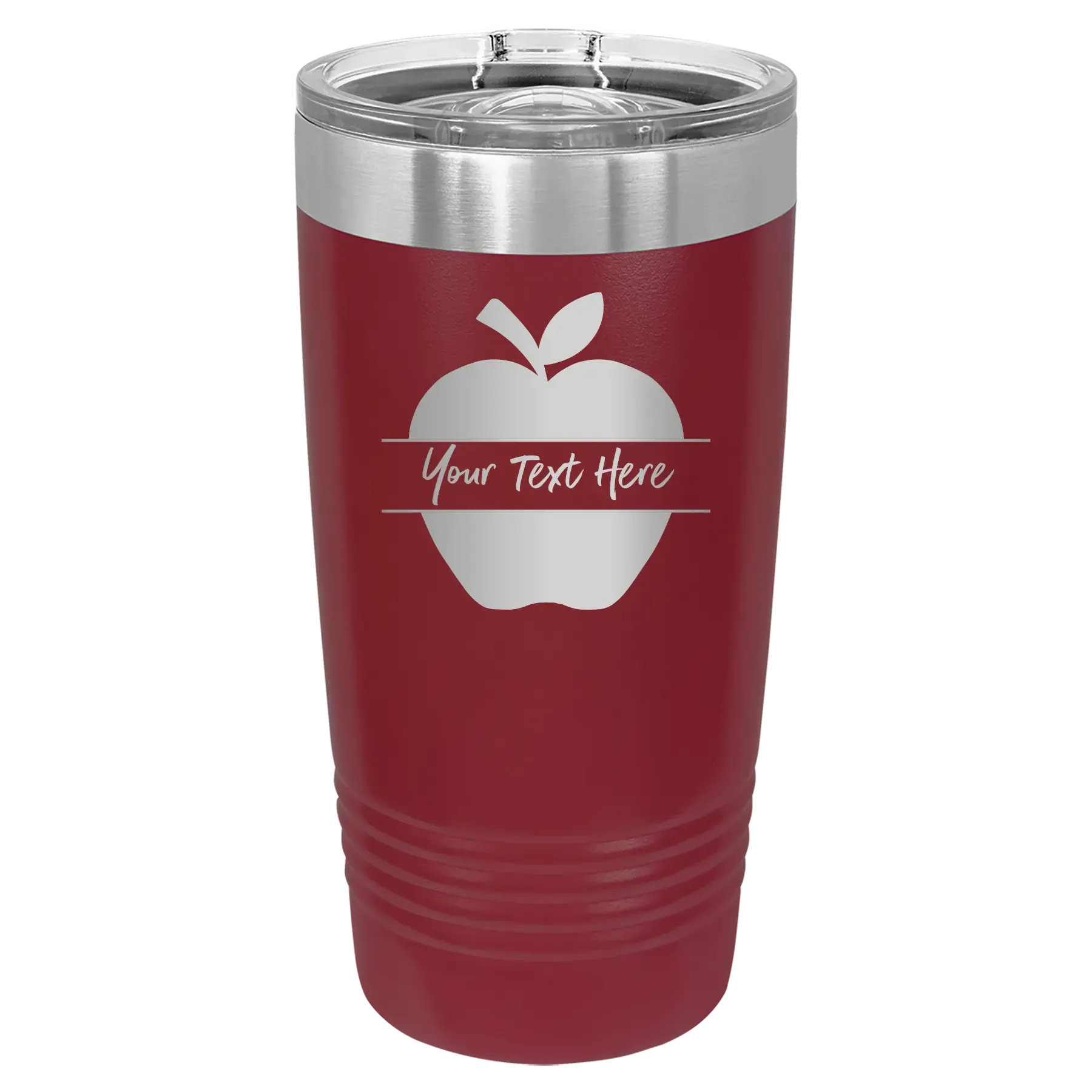 2oPersonalized-Apple-20-oz-Tumbler-Maroon
