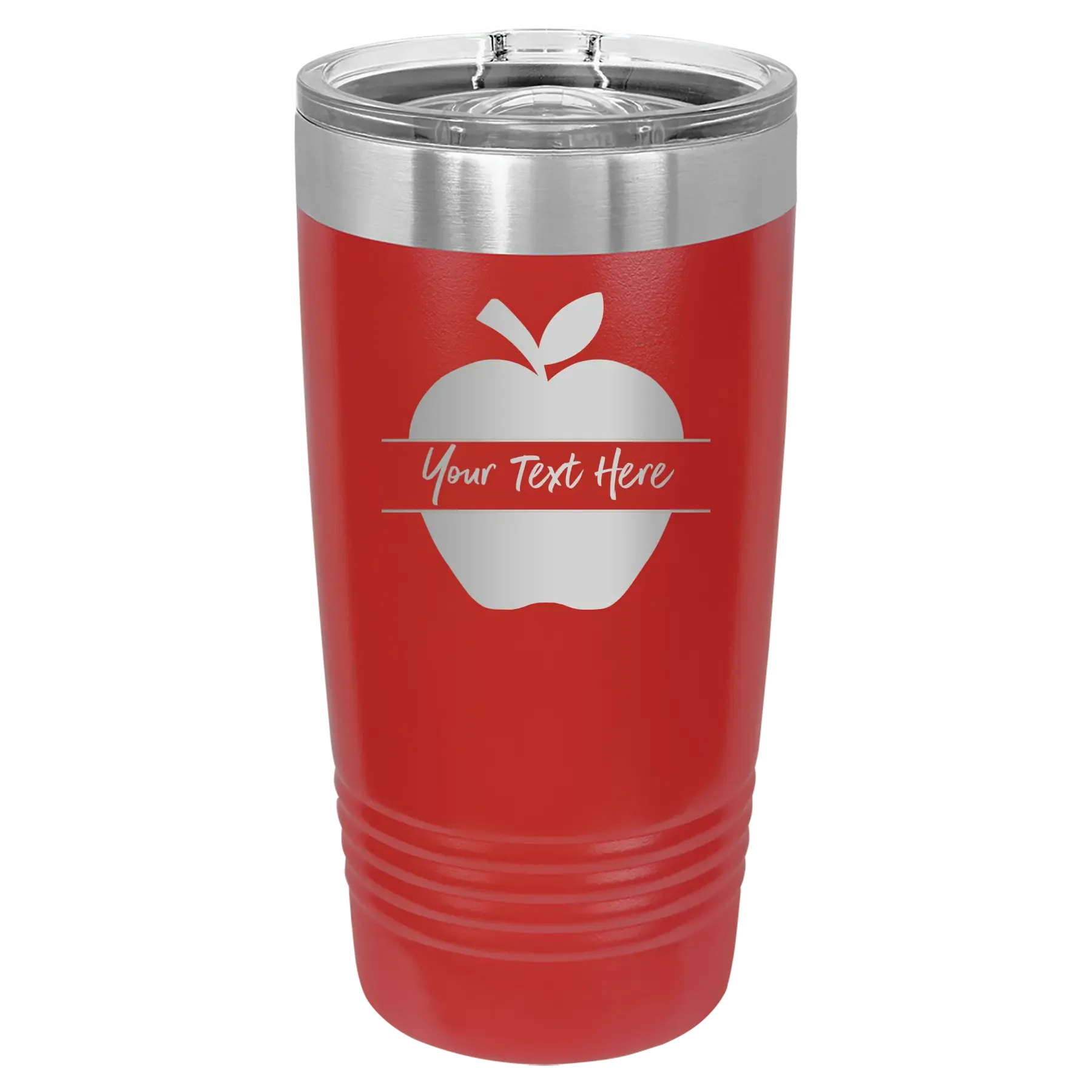 2oPersonalized-Apple-20-oz-Tumbler-Red