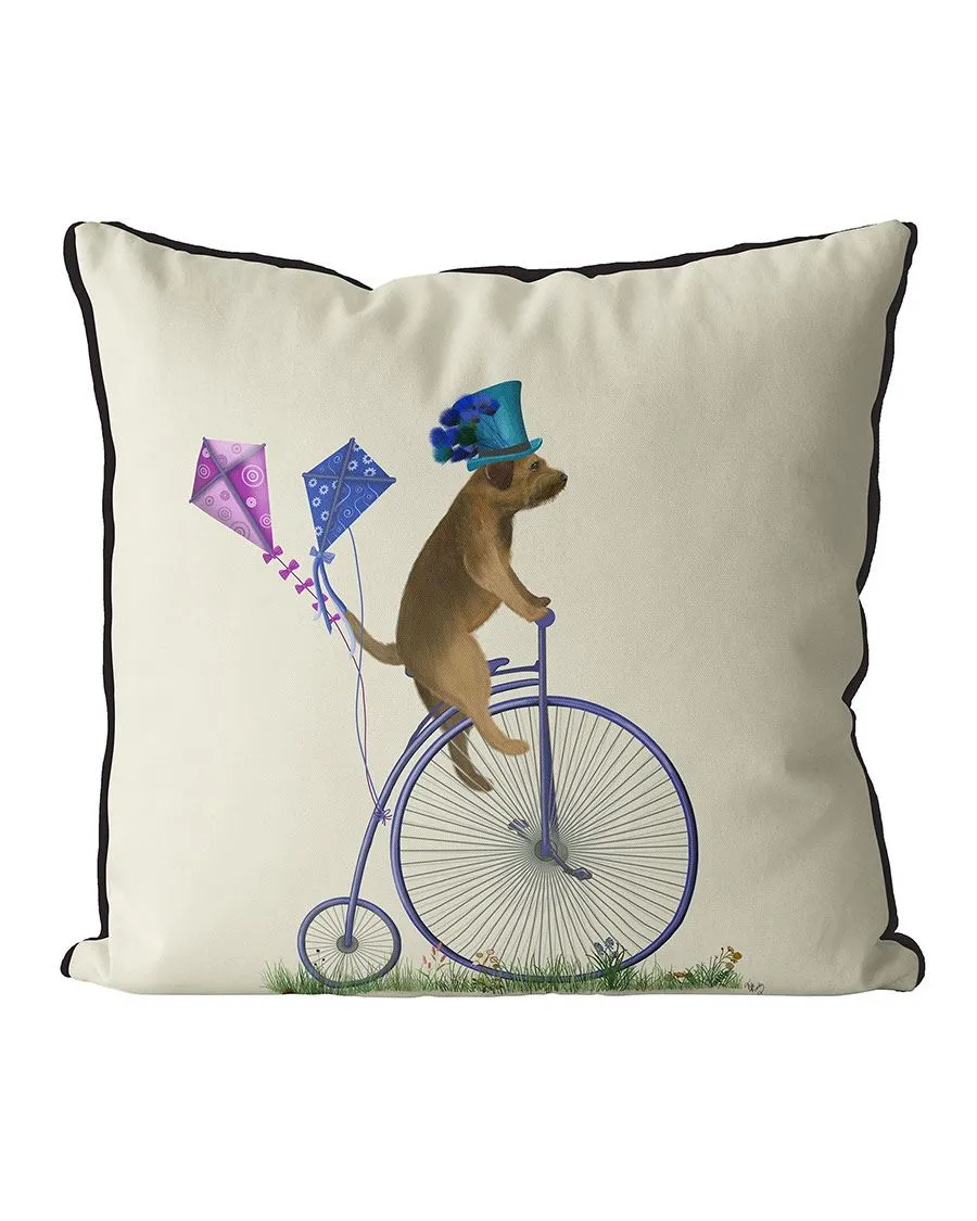 2pBorder-Terrier-on-Penny-Farthing-Cushion-Throw-Pillow