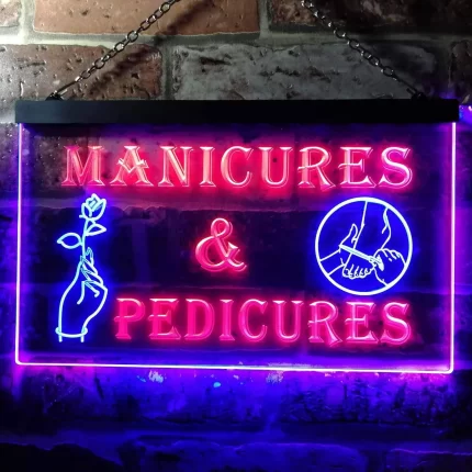 Manicures and Pedicures LED Light Sign