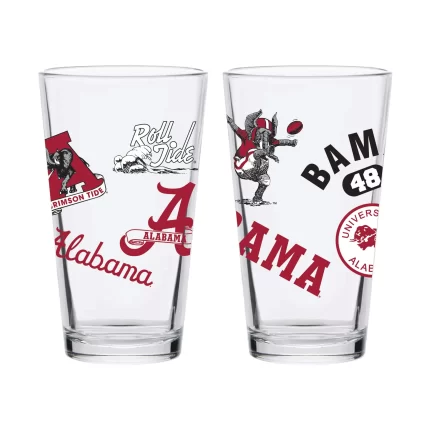 Alabama Crimson Tide Set of 2 College Vault Medley Pints