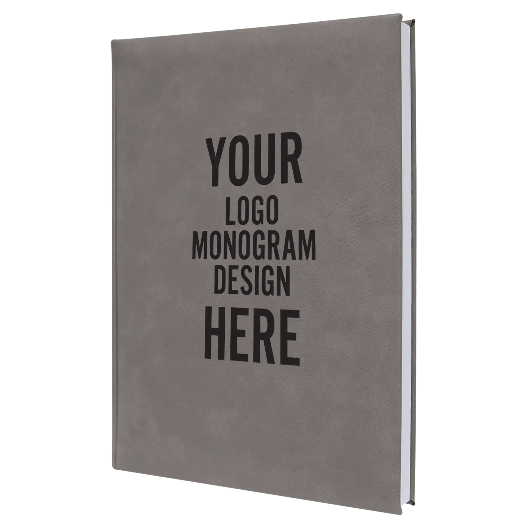 2rPersonalized-Leatherette-Journal-7-x-975-Lined-Pages-Gray