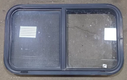 Black Radius Opening Window : 30 1/4" W X 17 3/4" H X 1 7/8" D