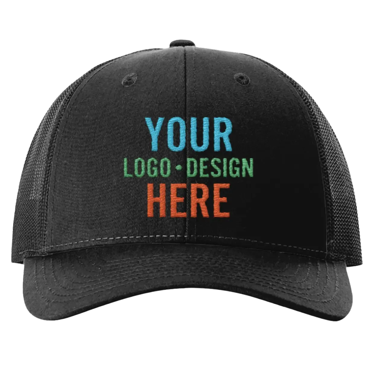 2sEmbroidered-Richardson-115-Low-Pro-Trucker-Hat-Black